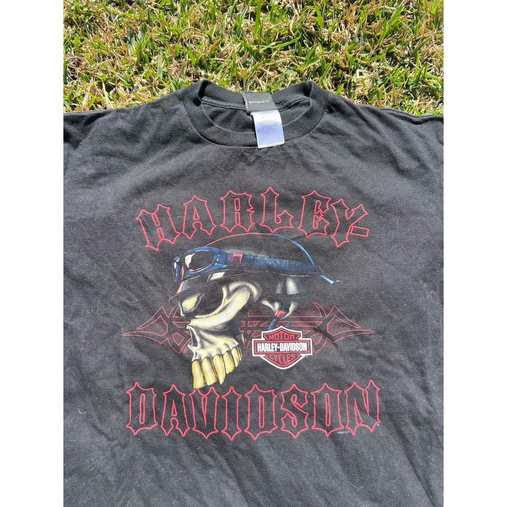 Vintage San Antonio TX Harley Davidson T Shirt Black Graphic Tee Mens XL - Picture 3 of 8